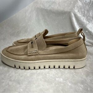 Vionic uptown loafers womens 7 suede slip on shoes